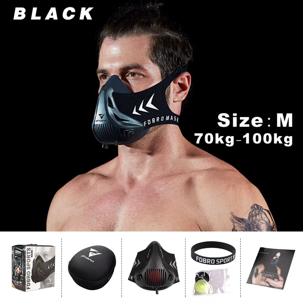 Sports Mask 12 Breathing Levels Pro Workout Mask for Fitness,Running,Resistance,Cardio,Endurance Mask for Fitness Sport Mask