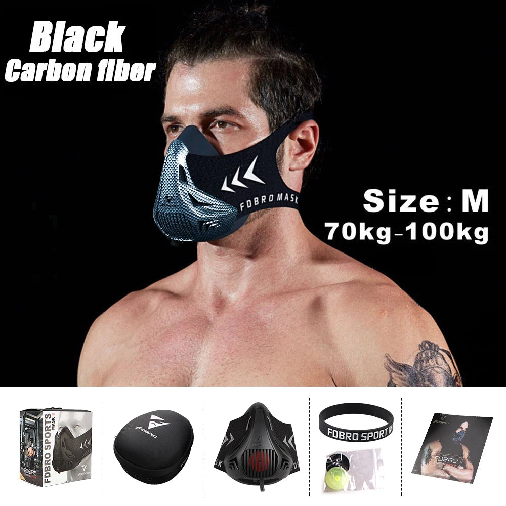 Sports Mask 12 Breathing Levels Pro Workout Mask for Fitness,Running,Resistance,Cardio,Endurance Mask for Fitness Sport Mask