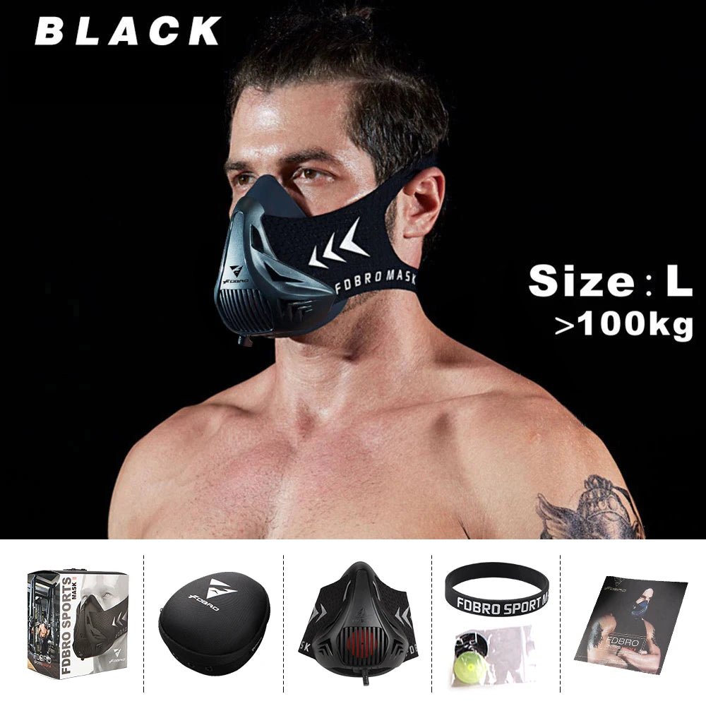 Sports Mask 12 Breathing Levels Pro Workout Mask for Fitness,Running,Resistance,Cardio,Endurance Mask for Fitness Sport Mask