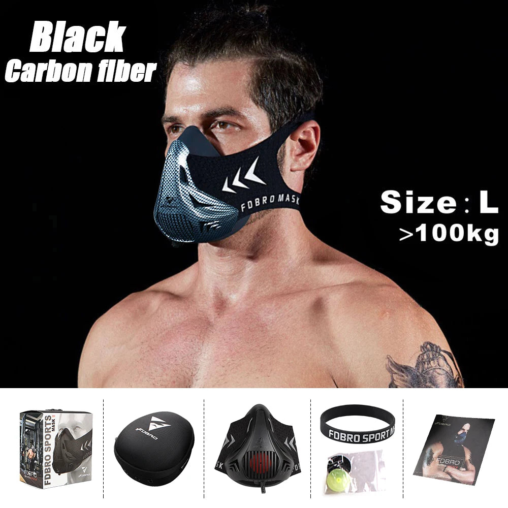 Sports Mask 12 Breathing Levels Pro Workout Mask for Fitness,Running,Resistance,Cardio,Endurance Mask for Fitness Sport Mask