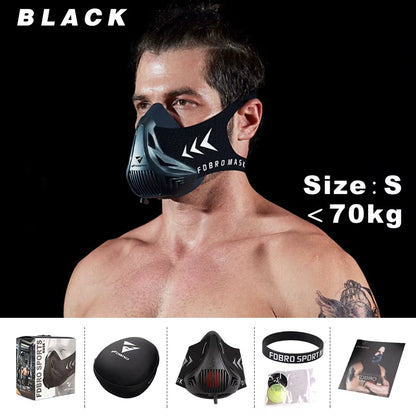 Sports Mask 12 Breathing Levels Pro Workout Mask for Fitness,Running,Resistance,Cardio,Endurance Mask for Fitness Sport Mask