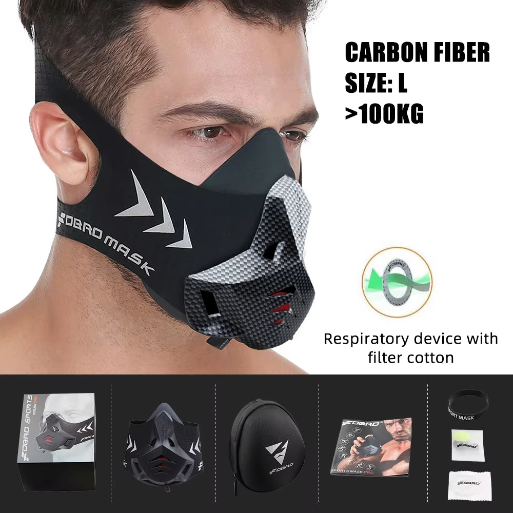 Sports Mask 12 Breathing Levels Pro Workout Mask for Fitness,Running,Resistance,Cardio,Endurance Mask for Fitness Sport Mask