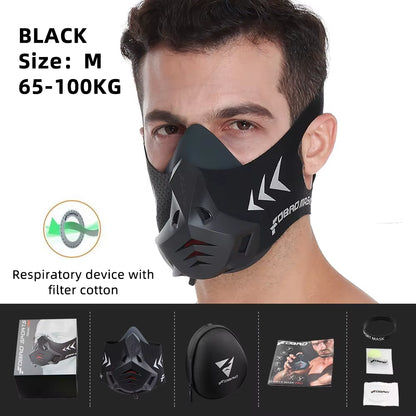 Sports Mask 12 Breathing Levels Pro Workout Mask for Fitness,Running,Resistance,Cardio,Endurance Mask for Fitness Sport Mask