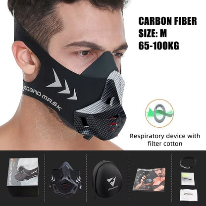 Sports Mask 12 Breathing Levels Pro Workout Mask for Fitness,Running,Resistance,Cardio,Endurance Mask for Fitness Sport Mask